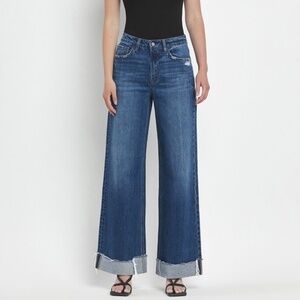 Constance Cuffed Wide Leg Jean